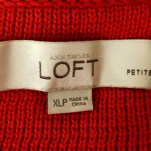 SOLD 📦 LOFT PETITES - FULL ZIP CARDIGAN XLP - Picture 6 of 8